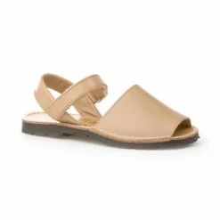 Abarcas Menorquinas Niña Piel Napa Velcro 202 Camel, De Angelitos -BOUTTYE Ventas abarcas menorquinas nina piel napa velcro 202 camel de angelitos 2