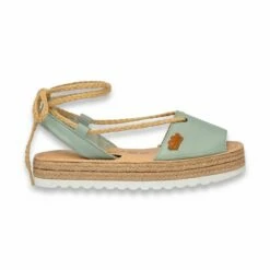 Primera página 60 Abarcas Menorquinas Plataforma Mujer Piel Cuerdas Y Plantilla Acolchada 1248 Celeste, De Eva Mañas