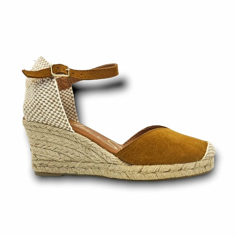 Alpargatas Valencianas Cuña Baja Mujer Piel Plantilla Acolchada 1509 Cuero, De Blusandal 3 Alpargatas Valencianas Cuña Baja Mujer Piel Plantilla Acolchada 1509 Cuero, De Blusandal