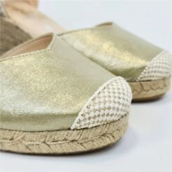 Alpargatas Valencianas Cuña Baja Mujer Piel Y Textil Plantilla Acolchada 295 Platino, De Amelie -BOUTTYE Ventas alpargatas valencianas cuna baja mujer piel y textil plantilla acolchada 295 platino de amelie 1