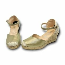 Alpargatas Valencianas Cuña Baja Mujer Piel Y Textil Plantilla Acolchada 295 Platino, De Amelie -BOUTTYE Ventas alpargatas valencianas cuna baja mujer piel y textil plantilla acolchada 295 platino de amelie 3