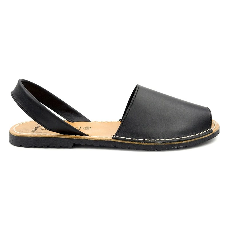 Avarcas Menorquinas Hombre Piel Básica 201-C Negro, De C. Ortuño 3 Avarcas Menorquinas Hombre Piel Básica 201-C Negro, De C. Ortuño