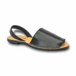 Avarcas Menorquinas Hombre Piel Básica 550C Negro, De Pisable -BOUTTYE Ventas avarcas menorquinas hombre piel basica 550c negro de pisable 2