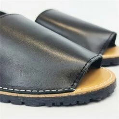 Avarcas Menorquinas Hombre Piel Básica 550C Negro, De Pisable -BOUTTYE Ventas avarcas menorquinas hombre piel basica 550c negro de pisable 3