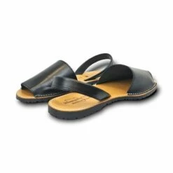 Avarcas Menorquinas Hombre Piel Básica 550C Negro, De Pisable -BOUTTYE Ventas avarcas menorquinas hombre piel basica 550c negro de pisable 4