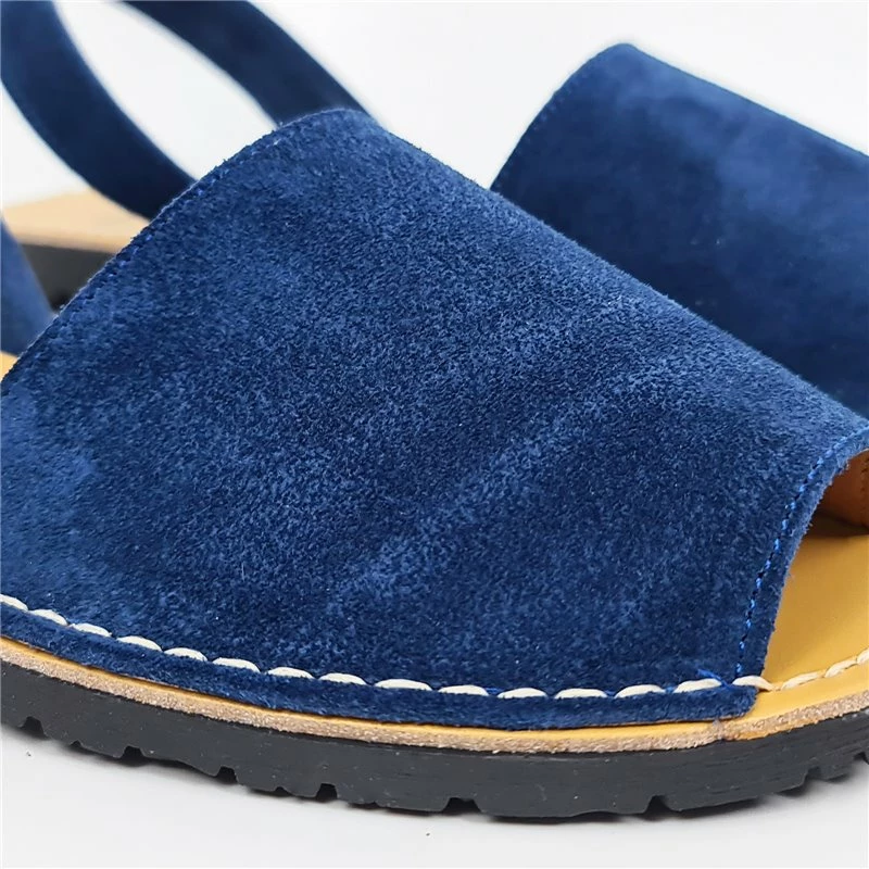 Avarcas Menorquinas Mujer Piel Ante Planas 202 Marino, De C. Ortuño 4 Avarcas Menorquinas Mujer Piel Ante Planas 202 Marino, De C. Ortuño - Imagen 2