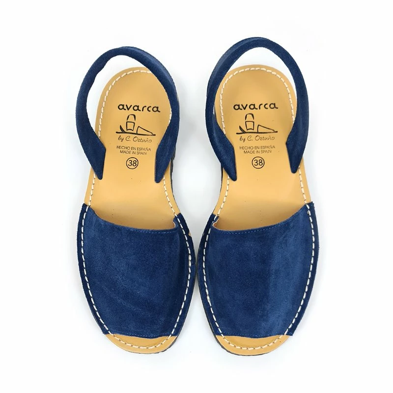 Avarcas Menorquinas Mujer Piel Ante Planas 202 Marino, De C. Ortuño 9 Avarcas Menorquinas Mujer Piel Ante Planas 202 Marino, De C. Ortuño - Imagen 7