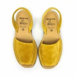 Avarcas Menorquinas Mujer Piel Ante Planas 202 Mostaza, De C. Ortuño -BOUTTYE Ventas avarcas menorquinas mujer piel ante planas 202 mostaza de c ortuno 6