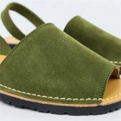 Avarcas Menorquinas Mujer Piel Ante Planas 202 Verde, De C. Ortuño -BOUTTYE Ventas avarcas menorquinas mujer piel ante planas 202 verde de c ortuno 1