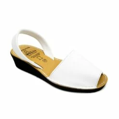 Avarcas Menorquinas Mujer Piel Básica Cuña 211ME Blanco, De C. Ortuño -BOUTTYE Ventas avarcas menorquinas mujer piel basica cuna 211me blanco de c ortuno 1