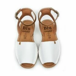 Avarcas Menorquinas Mujer Piel Correa Tobillo Plantilla Acolchada 15201 Blanco, De C. Ortuño -BOUTTYE Ventas avarcas menorquinas mujer piel correa tobillo plantilla acolchada 15201 blanco de c ortuno 5