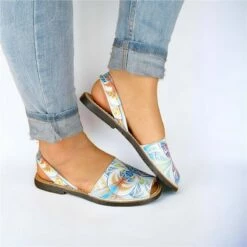 Avarcas Menorquinas Mujer Piel Dibujos Florales 334AV Multicolor, De C. Ortuño -BOUTTYE Ventas avarcas menorquinas mujer piel dibujos florales 334av multicolor de c ortuno 1