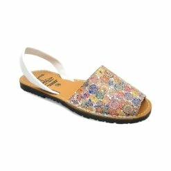 Avarcas Menorquinas Mujer Piel Flores 310AV Blanco, De C. Ortuño -BOUTTYE Ventas avarcas menorquinas mujer piel flores 310av blanco de c ortuno 2