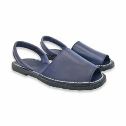 Avarcas Menorquinas Mujer Piel Planta Al Tono 2010-S Azul, De C. Ortuño -BOUTTYE Ventas avarcas menorquinas mujer piel planta al tono 2010 s azul de c ortuno 2