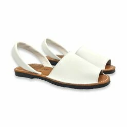 Avarcas Menorquinas Mujer Piel Plantilla Acolchada 2201 Blanco, De C. Ortuño -BOUTTYE Ventas avarcas menorquinas mujer piel plantilla acolchada 2201 blanco de c ortuno 1