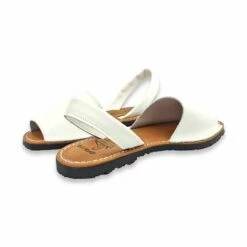 Avarcas Menorquinas Mujer Piel Plantilla Acolchada 2201 Blanco, De C. Ortuño -BOUTTYE Ventas avarcas menorquinas mujer piel plantilla acolchada 2201 blanco de c ortuno 4