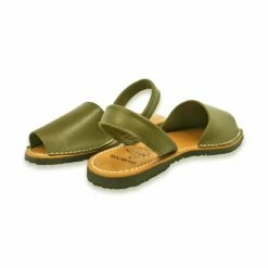 Avarcas Menorquinas Mujer Piel Plantilla Acolchada 2201 Kaki, De C. Ortuño -BOUTTYE Ventas avarcas menorquinas mujer piel plantilla acolchada 2201 kaki de c ortuno 4