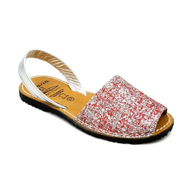 Avarcas Menorquinas Mujer Piel Purpurina 275GLI-1 Rosa, De C. Ortuño 4 Avarcas Menorquinas Mujer Piel Purpurina 275GLI-1 Rosa, De C. Ortuño - Imagen 2