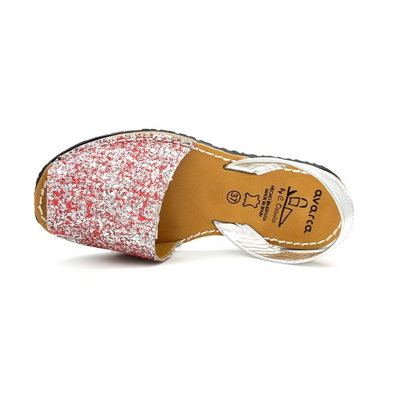 Avarcas Menorquinas Mujer Piel Purpurina 275GLI-1 Rosa, De C. Ortuño 5 Avarcas Menorquinas Mujer Piel Purpurina 275GLI-1 Rosa, De C. Ortuño - Imagen 3