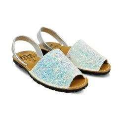 Avarcas Menorquinas Mujer Piel Purpurina Holográfica 275 Nieve, De C. Ortuño -BOUTTYE Ventas avarcas menorquinas mujer piel purpurina holografica 275 nieve de c ortuno 3