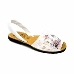 Avarcas Menorquinas Mujer Piel Torre Eiffel 331AV Blanco, De C. Ortuño -BOUTTYE Ventas avarcas menorquinas mujer piel torre eiffel 331av blanco de c ortuno 2