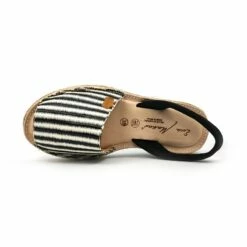 Avarcas Menorquinas Mujer Piel Y Rafia Plataforma Plantilla Acolchada 1255 Negro, De Eva Mañas -BOUTTYE Ventas avarcas menorquinas mujer piel y rafia plataforma plantilla acolchada 1255 negro de eva manas 4