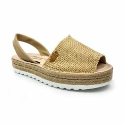 Avarcas Menorquinas Mujer Piel Y Saco Plataforma Plantilla Acolchada 1250 Camel, De Eva Mañas -BOUTTYE Ventas avarcas menorquinas mujer piel y saco plataforma plantilla acolchada 1250 camel de eva manas 2