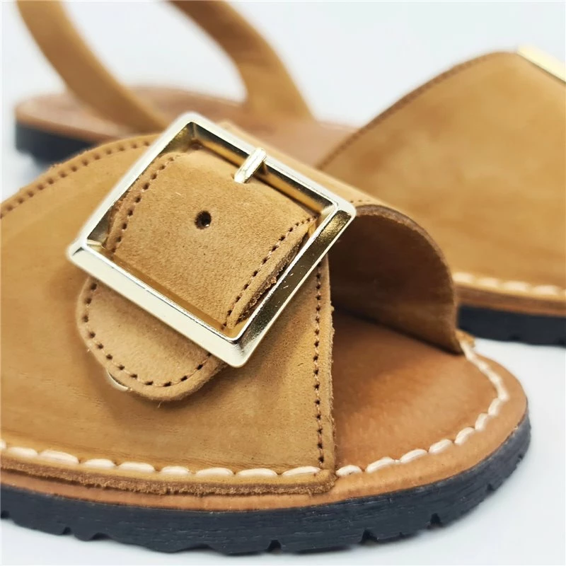 Avarcas Menorquinas Planas Mujer Piel Ante Plantilla Acolchada 2437 Cuero, De C. Ortuño 4 Avarcas Menorquinas Planas Mujer Piel Ante Plantilla Acolchada 2437 Cuero, De C. Ortuño - Imagen 2