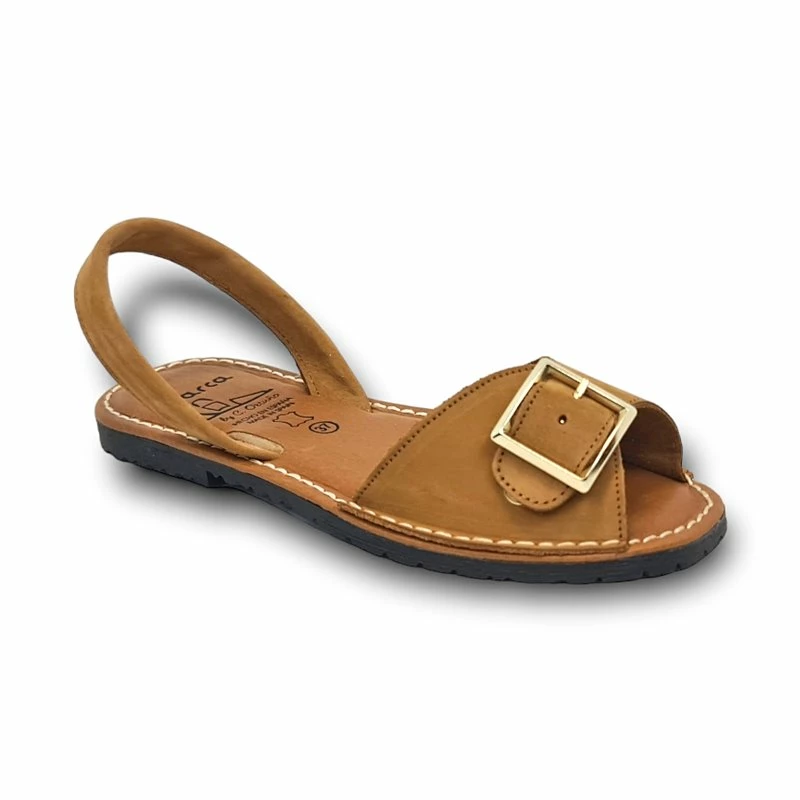 Avarcas Menorquinas Planas Mujer Piel Ante Plantilla Acolchada 2437 Cuero, De C. Ortuño 5 Avarcas Menorquinas Planas Mujer Piel Ante Plantilla Acolchada 2437 Cuero, De C. Ortuño - Imagen 3