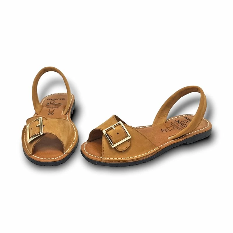 Avarcas Menorquinas Planas Mujer Piel Ante Plantilla Acolchada 2437 Cuero, De C. Ortuño 6 Avarcas Menorquinas Planas Mujer Piel Ante Plantilla Acolchada 2437 Cuero, De C. Ortuño - Imagen 4