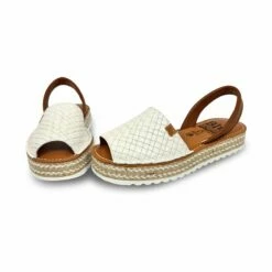 Avarcas Menorquinas Plataforma Mujer Piel Trenzada Plantilla Acolchada 10462 Blanco, De C. Ortuño -BOUTTYE Ventas avarcas menorquinas plataforma mujer piel trenzada plantilla acolchada 10462 blanco de c ortuno 6