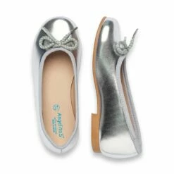 Bailarina Ceremonia Niña Cordón Rizado Metalizado 1570 Plata, De Angelitos -BOUTTYE Ventas bailarina ceremonia nina cordon rizado metalizado 1570 plata de angelitos 1