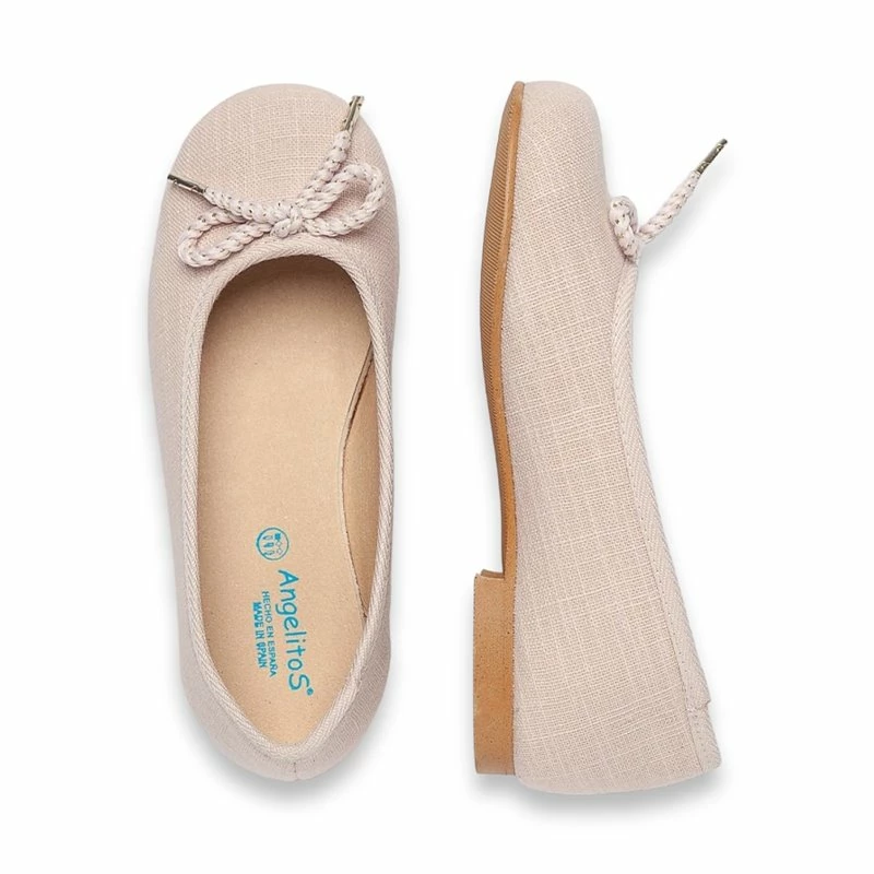 Bailarina Ceremonia Niña Lino Lazo Textil 1568 Rosa, De Angelitos 4 Bailarina Ceremonia Niña Lino Lazo Textil 1568 Rosa, De Angelitos - Imagen 2