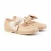 Bailarinas Colegiales Infantil Niña Piel Velcro Lacito 519 Camel, De Angelitos -BOUTTYE Ventas bailarinas colegiales infantil nina piel velcro lacito 519 camel de angelitos