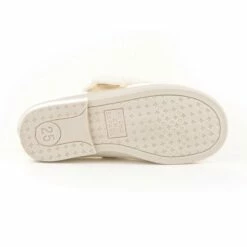 Bailarinas Colegiales Infantil Niña Piel Velcro Lacito 519 Beige, De Angelitos -BOUTTYE Ventas bailarinas colegiales nina piel adorno lacito 1509 beige de angelitos 3