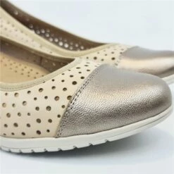 Bailarinas Cuña Mujer Piel Calada Plantilla Extraíble 7034 Beige, De Tupié -BOUTTYE Ventas bailarinas cuna mujer piel calada plantilla extraible 7034 beige de tupie 3