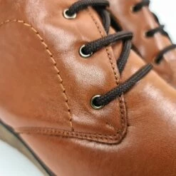 Botines Cómodos Mujer Piel Cuña Cordones Plantilla Extraíble 70241 Cuero, De Tupié -BOUTTYE Ventas botines comodos mujer piel cuna cordones plantilla extraible 70241 cuero de tupie 2