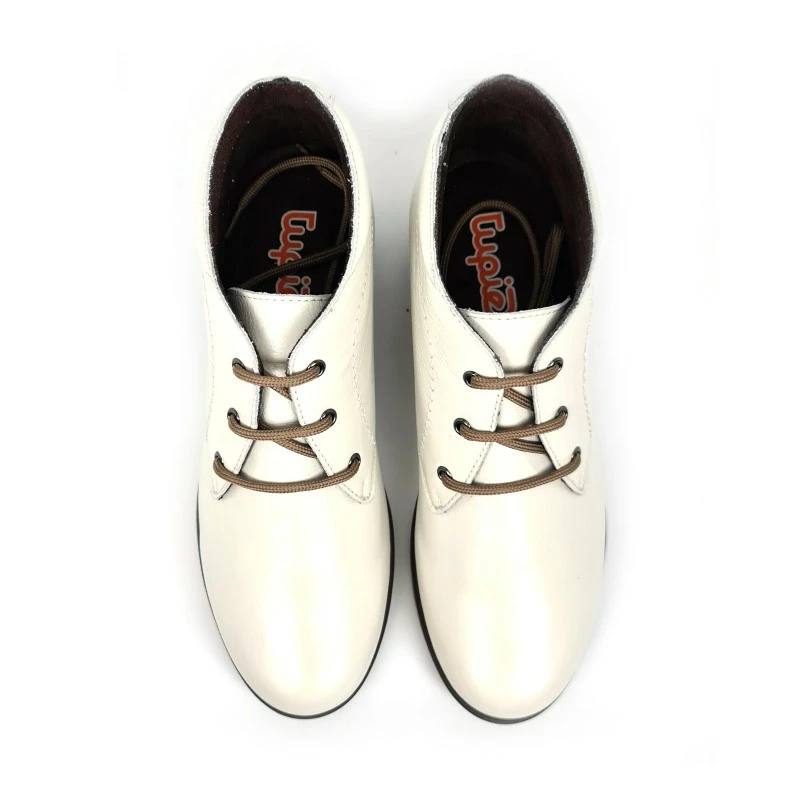 Botines Cómodos Mujer Piel Cuña Cordones Plantilla Extraíble 70241 Hielo, De Tupié 9 Botines Cómodos Mujer Piel Cuña Cordones Plantilla Extraíble 70241 Hielo, De Tupié - Imagen 7