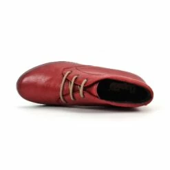 Botines Cómodos Mujer Piel Cuña Cordones Plantilla Extraíble 70241 Rojo, De Tupié -BOUTTYE Ventas botines comodos mujer piel cuna cordones plantilla extraible 70241 rojo de tupie 5