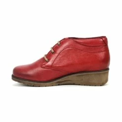 Botines Cómodos Mujer Piel Cuña Cordones Plantilla Extraíble 70241 Rojo, De Tupié -BOUTTYE Ventas botines comodos mujer piel cuna cordones plantilla extraible 70241 rojo de tupie 6
