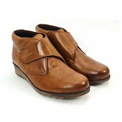 Botines Cómodos Mujer Piel Cuña Velcro Plantilla Extraíble 70244 Cuero, De Tupié -BOUTTYE Ventas botines comodos mujer piel cuna velcro plantilla extraible 70244 cuero de tupie 5