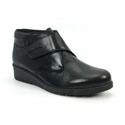 Botines Cómodos Mujer Piel Cuña Velcro Plantilla Extraíble 70244 Negro, De Tupié -BOUTTYE Ventas botines comodos mujer piel cuna velcro plantilla extraible 70244 negro de tupie 2