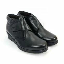 Botines Cómodos Mujer Piel Cuña Velcro Plantilla Extraíble 70244 Negro, De Tupié -BOUTTYE Ventas botines comodos mujer piel cuna velcro plantilla extraible 70244 negro de tupie 5