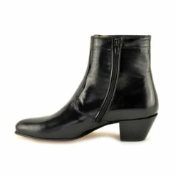 Botines Hombre Piel Tacón Cubano Piso Suela 508 Negro, De Latino -BOUTTYE Ventas botines hombre piel tacon cubano piso suela 508 negro de latino 2