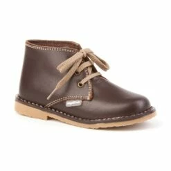 Botines Safari Pisacacas Niña Niño Piel Napa Cordones 407 Chocolate, De Angelitos -BOUTTYE Ventas botines safari pisacacas nina nino piel napa cordones 407 chocolate de angelitos 2