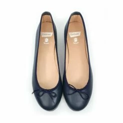 Manoletinas Planas Mujer Piel Lacito 7000 Marino, De Casual -BOUTTYE Ventas manoletinas planas mujer piel lacito 7000 marino de casual 6