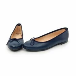 Manoletinas Planas Mujer Piel Lacito 7000 Marino, De Casual -BOUTTYE Ventas manoletinas planas mujer piel lacito 7000 marino de casual 7