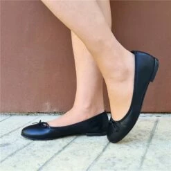 Manoletinas Planas Mujer Piel Lacito 7000 Negro, De Casual 14 Manoletinas Planas Mujer Piel Lacito 7000 Negro, De Casual -BOUTTYE Ventas manoletinas planas mujer piel lacito 7000 negro de casual 3