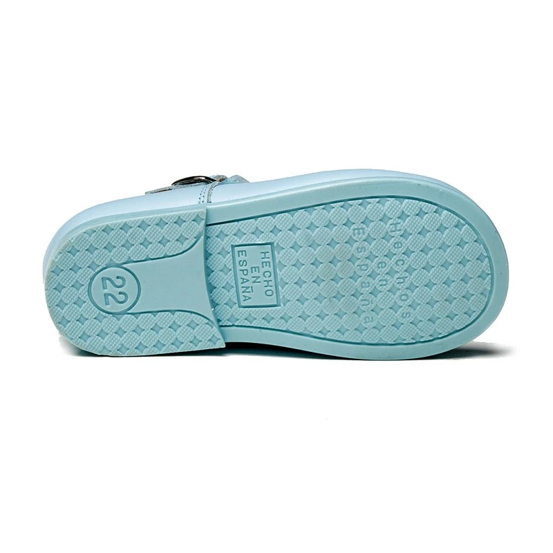 Merceditas Colegiales Infantil Niña Piel Hebilla 500 Celeste, De Angelitos 6 Merceditas Colegiales Infantil Niña Piel Hebilla 500 Celeste, De Angelitos - Imagen 4