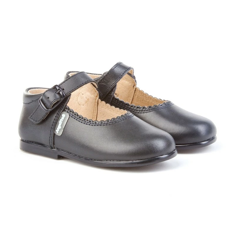 Merceditas Colegiales Infantil Niña Piel Hebilla 500 Marino, De Angelitos 3 Merceditas Colegiales Infantil Niña Piel Hebilla 500 Marino, De Angelitos